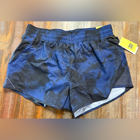 All In Motion Men’s 3” Run Shorts Sapphire Blue Camo Print NWT - Picture 1 of 8